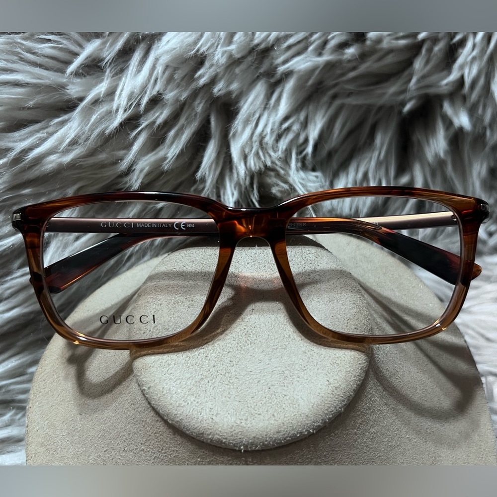GUCCI 0GZF Havana Brown Eyeglasses
